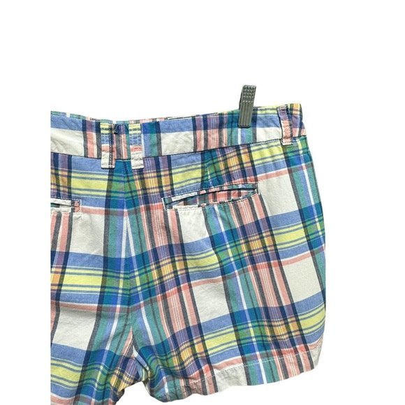 KHAKIS by GAP Multi-Color PLAID "CITY 3 Inch" Shorts Sz 10 4‎ Pockets - Picture 3 of 8